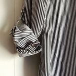 Notations  Ladies B & W Striped Button Up Blouse XL Photo 3