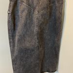 Guess 13. Acid Wash Black Denim Pencil High Waisted Skirt Size 28 Juniors Photo 5