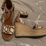 Franco Sarto wedge sandal snake print worn twice Photo 1
