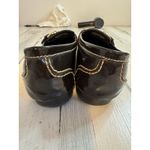 Ladies Shiny Brown Nickels Soft Flat Shoes Photo 13