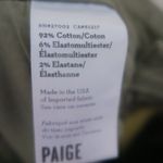 Paige ankle zip zipper cargo denim jeans in fatigue green olive green size 28. Photo 11