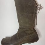 The North Face Primaloft Gray Distressed Leather Boots Size 8.5 Photo 3