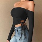 Black Off The Shoulder Top Photo 0