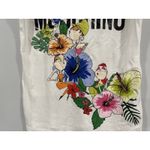 Moschino Love  Floral White Short Sleeve Shirt Women's Size US 6 Photo 2