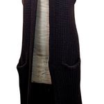 Ralph Lauren Purple Label Brown Chunky Knit Sleeveless Long Cardigan Vest M/L Photo 0