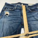 Rag and Bone Jeans Womens 25 Mabel Blue Dre Raw Hem Distressed Slim Photo 8