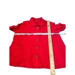 Habitat Clothes To Live In Red Crinkle Swing Jacket Women Size S New Photo 5
