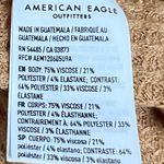 American Eagle  Tan and Ivory Long Sleeve Waffle Knit Top - Size Small - VGUC Photo 4