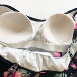 st. john's bay St Johns Bay Floral Tankini Top Swimsuit Pads Black Pink Size 8 Summer Vacation Photo 6