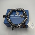 Lia Sophia  "Charmed" Cut Crystal Stretch Bracelet - NWT Photo 0