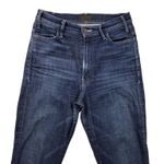 Mother Hunter Ankle Fray Jeans Womens 28 Blue Denim High Rise Ankle Flare Photo 1