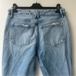 Good American Good High Rise Cropped Girlfriend Straight Jeans - Light Blue - 6 Photo 6
