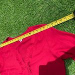 Candie's  button front women’s cute preppy red top (L) Photo 4