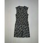 Madewell Smocked Crewneck Sleeveless Mini Dress in Floral Black White Sz 2 NU575 Photo 5