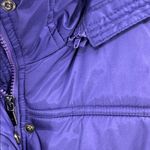 New York & Company Purple hooded puffer Vest L winter casual outdoor fall ruffle Size L Photo 4