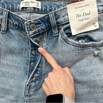 Abercrombie & Fitch High Rise The Dad Jeans NEW Size 29 / 8R Distressed Photo 3