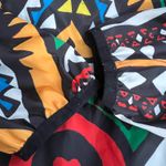 Reason Brand Bold Colorful Geometric Quarter Zip Jacket Multiple Size XL Photo 2