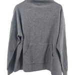 Banana Republic  Repreve Mock Neck Waffle Knit Sweatshirt Pullover Gray XL Photo 0