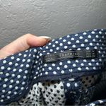 ZARA Navy White Polka Dot Wide Leg Pants Women’s Medium Career Preppy Office Photo 4