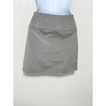 ZARA Water Repellent Mini Skirt Zip Up Back Water Resistant Gray XS Extra Small Photo 1
