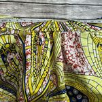 Brand Unknown Women's Paisley Skirt XXL Double Extra Large Yellow Red Blue Satin Photo 8