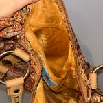 Kathy Van Zeeland  Paisley Shoulder Bag in Tan and Brown Photo 10