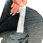 ZARA Micro Dot Pleated Tiered Mini Dress Black Size Medium Photo 9