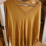 Le lis yellow/mustard v-neck sweater Photo 0