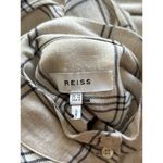 Reiss Dasha Checked Mini Shirt Dress Wool Blend Grey White Womens Size 6 Photo 9