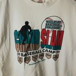 Grand Slam Baseball Camp T Shirt Vintage 90s White Large L Single Stitch Sports Photo 8