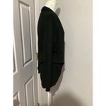 Dreamers  Black Open Front Cardigan Cotton Blend Long Sleeve M Photo 1