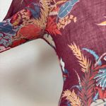 Patty’s Of Texas Vintage 1970s Floral Maroon Western Boho Button Down Shirt Photo 9