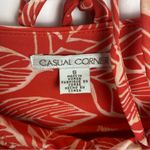 Casual Corner Y2K Tropical Coral Strapless Jersey Dress Small INV268 Photo 6