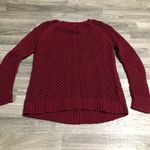 American Eagle Outfitters Maroon Red Knit Sweater Photo 5