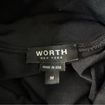 Worth New York Zip Front Black Long Sleeve Turtleneck Top Medium Photo 7