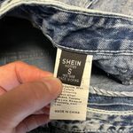 SheIn high rise acid wash cut off denim shorts size small 25 Photo 8