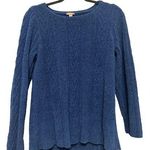 J.Jill Royal Blue Cable Knit Sweater Size Medium Petite Photo 0