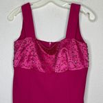 Vintage Beaded Magenta‎ Dress Size M Photo 1
