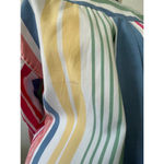 Talbots Women's Multicolor retro 90s cotton colorful funky button down shirt Photo 5