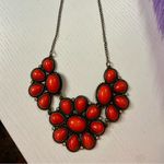 Charming Charlie Bib Statement Necklace in Coral Photo 0