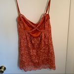Vanity crisscross back lace tank top Orange Size M Photo 1