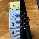 Natural Rhodolite Garnet Sterling Silver Cocktail Ring Size 6.75 Photo 7