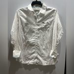 Ariat Arait women’s White shirt blue embroidered western trend blouse size XL Photo 1