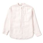 Everlane Womens Light Pink Striped 100% Linen Shirt Photo 0
