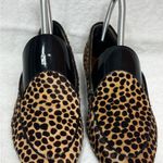 Tory Burch Benton Black Tan Leopard Flats/Loafers Size 6M Photo 2