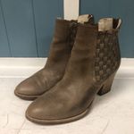 Aquatalia Frannie Leather Tan Heeled Boots booties Women’s Size 6.5 Italy Photo 1