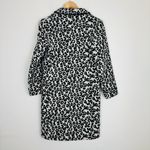 Maje  “Garouney” wool blend animal leopard print long line button front coat.S Photo 4