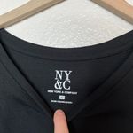 New York and Company Black Cotton tie knot T Photo 2