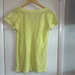 Victoria's Secret Victoria’s Secret 2013 V-Neck T-Shirt. Size: Medium. Neon Yellow. Photo 3