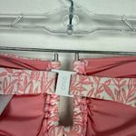 ONIA NWOT Genevieve Bikini Top Rosette White Micro Leaves Pink Size Small S NEW Photo 8